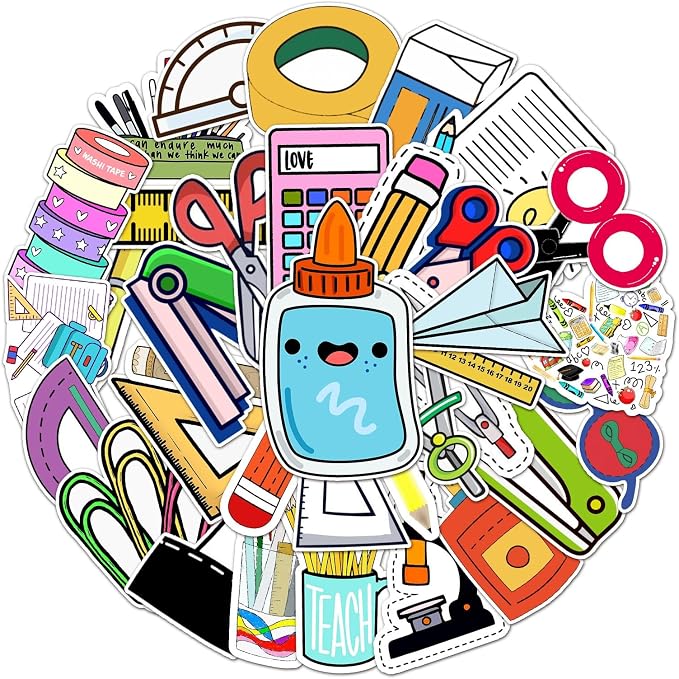 Back to School Stationery Set Sticker
