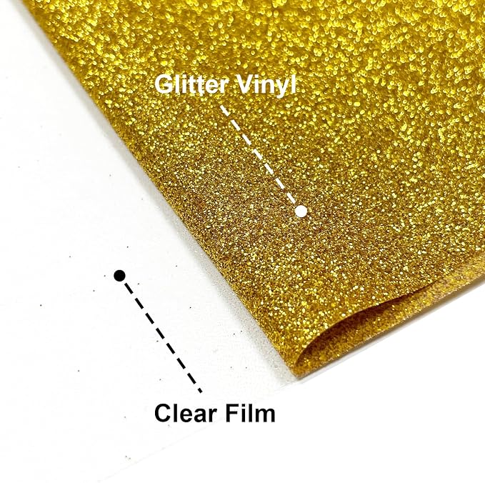 Glitter Iron On 12in X 8ft, HTV Heat Transfer Vinyl | Glitter HTV Easy to Cut &