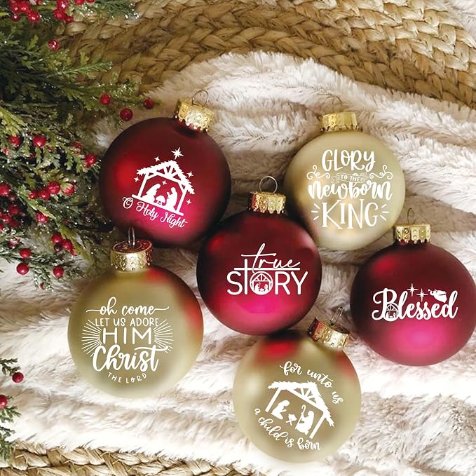 40 Pieces Christmas Nativity Stickers