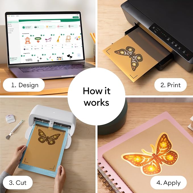 Cricut Gold Vinyl Sticker Paper | Printable Stickers