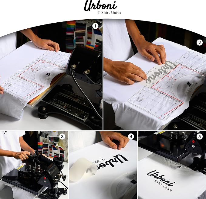 Tshirt Ruler Guide for Vinyl Alignment, Shirt Measurement Tool Placement Center
