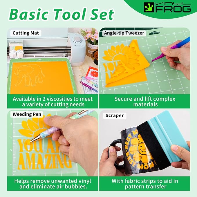 VINYL FROG 60PCS Accessories Bundle