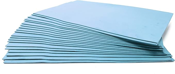 Allgala 20-Value-Pack EVA Foam Paper 8x12 Inch Sheets-Light Blue-CF85314