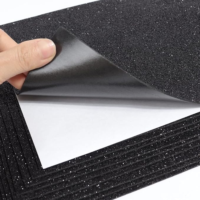 10 Sheets Glitter Paper Sheet for Crafts April Fool's Memorial Father's Day