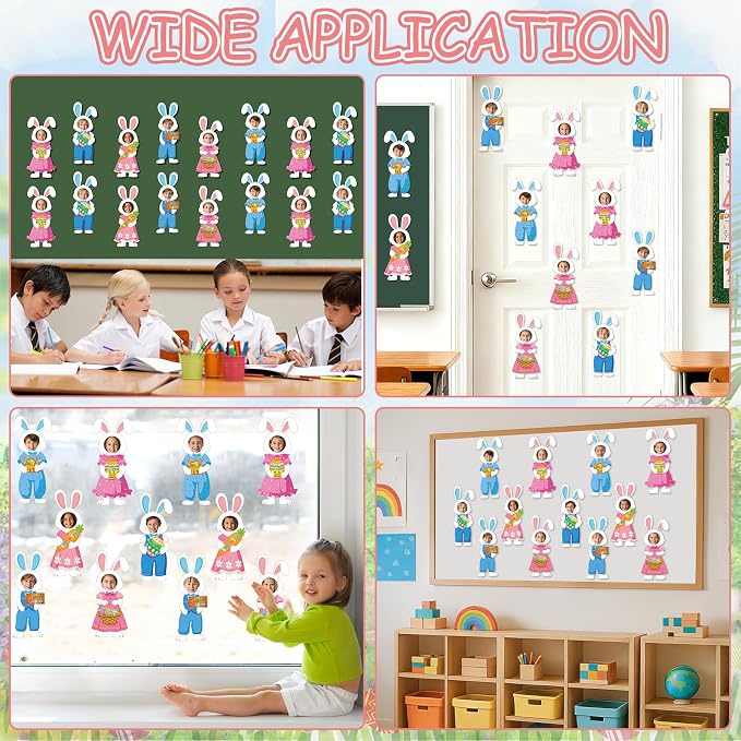48 Set Easter Bunny Egg Cutouts