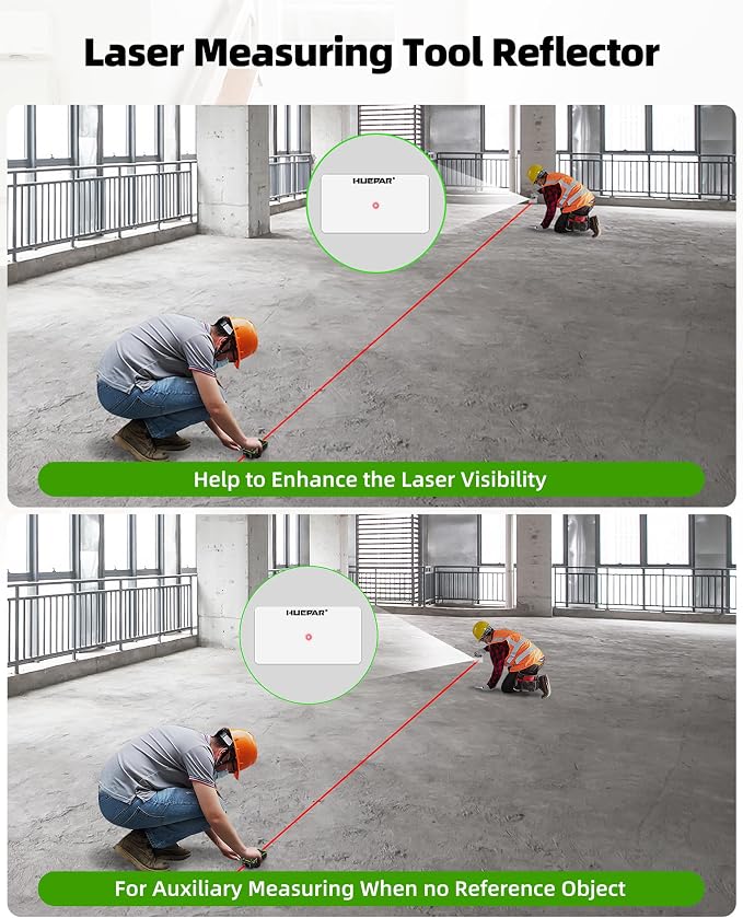 Huepar Professional Dual Laser Measuring Tool 393ft, 5 Years Warranty,