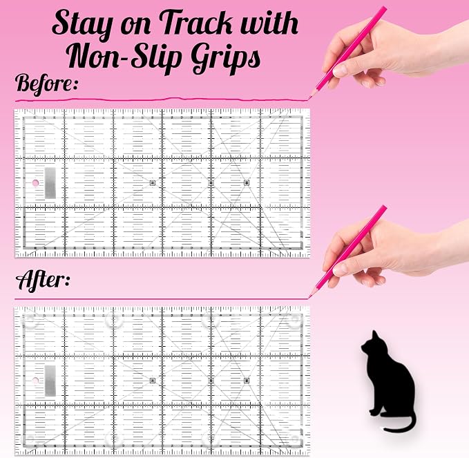 TightGrips Non-Slip Grips for Quilt Templates