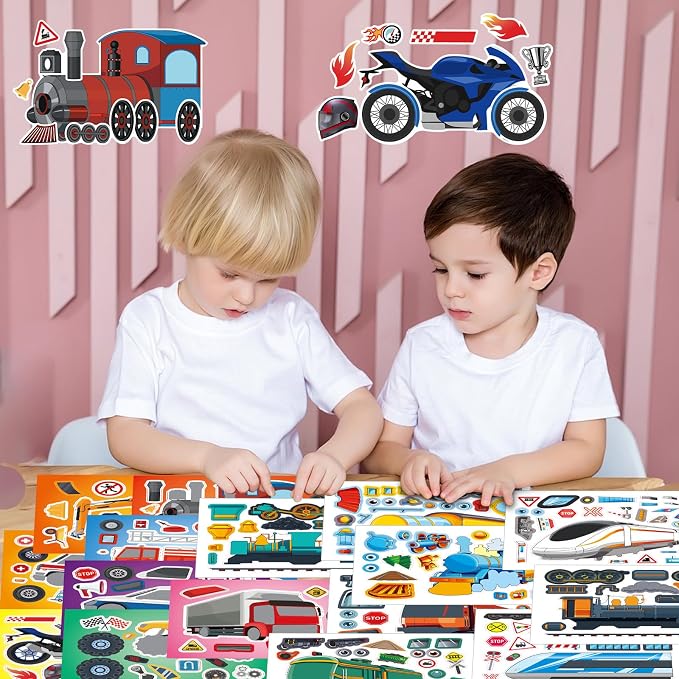 48 Sheets Create Vehicle of Dreams Stickers, Make Your Own Stickers