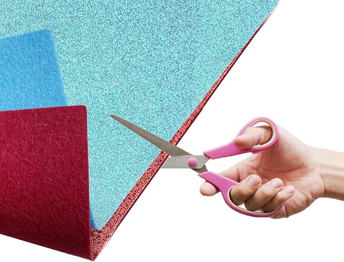Glitter Felt, Glitter Sheets, 8 x12 inches Felt Glitter