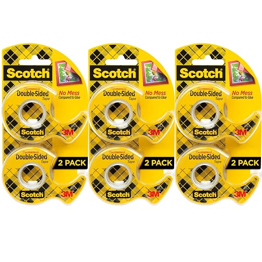 3m - Scotch Permanent Doublesided Tape 6 Rolls