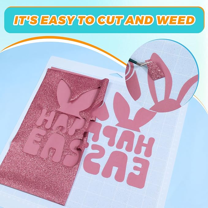 Glitter Puff Heat Transfer Vinyl, 12in X 5ft Iron on Vinyl | 3D Puff, Wash No