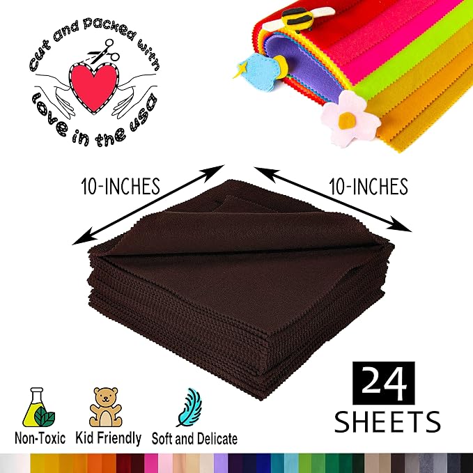 FabricLA Acrylic Felt Sheets for Crafts