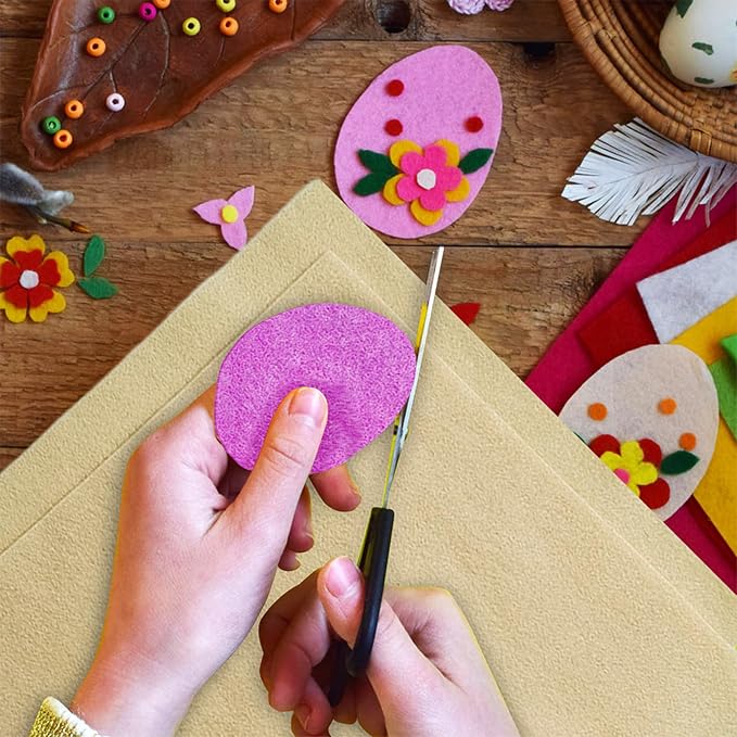 Jtnohx Color Felt, Soft Felt Sheets, 1.4mm Thick 8"x12" Handicraft Felt Fabrics