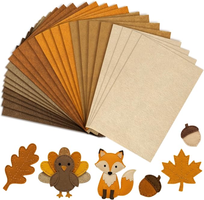 Felt Fabric Sheets, 8 Inch X 12 Inch 1mm Craft Felt, Felt Sheets