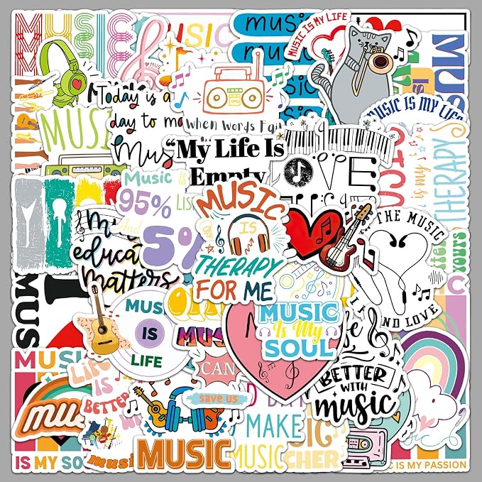 Love Music Inspirational Stickers