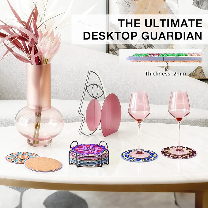 Mandala Diamond Art Painting Coasters Kit