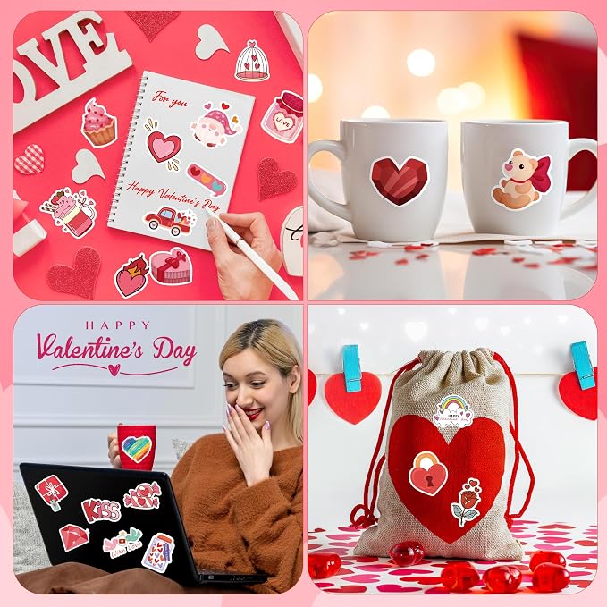 Valentines Party Favors | 100 PCS Valentines Stickers