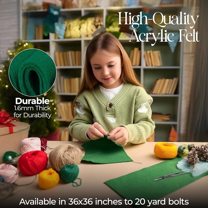 FabricLA Craft Felt Fabric Rolls