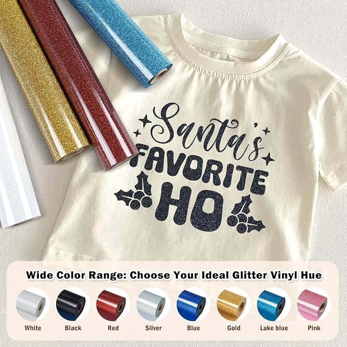 TUMIYA Black Glitter Heat Transfer Vinyl HTV Roll
