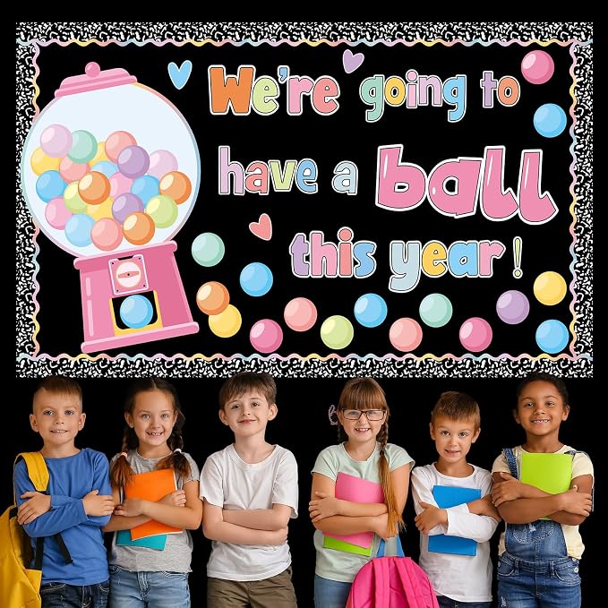 Gumball Machine Bulletin Board for Classroom Decorations Composition Notebook