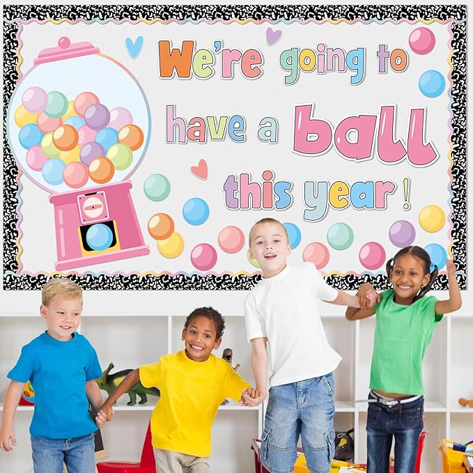 Gumball Machine Bulletin Board for Classroom Decorations Composition Notebook