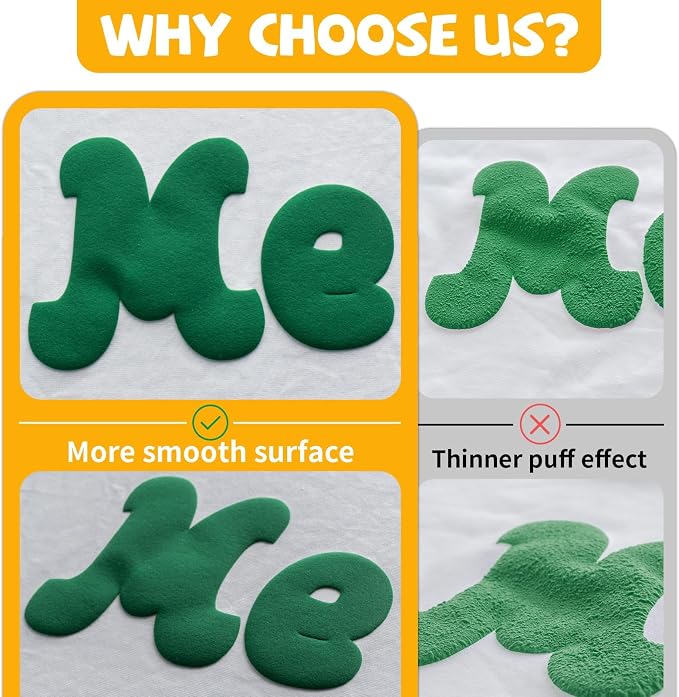 VinylRus Puff Heat Transfer Vinyl-12” x 5ft Green Heavy Duty Puff Iron on Vinyl