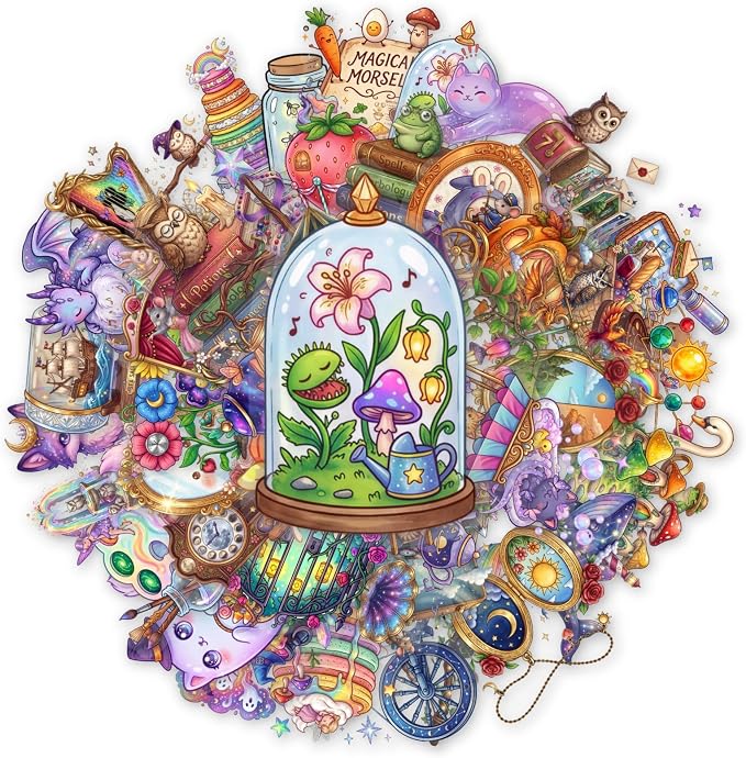 50 PCS PET Magic Witch Aesthetic Stickers