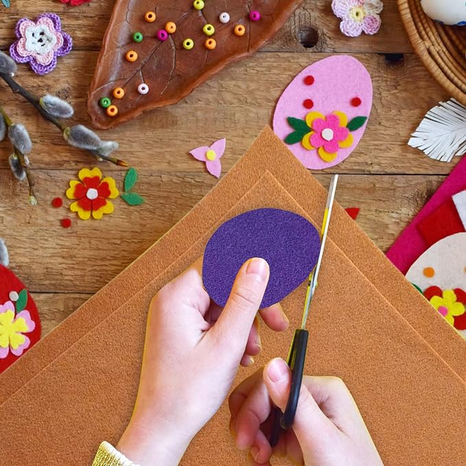 Jtnohx Color Felt, Soft Felt Sheets, 1.4mm Thick 8"x12" Handicraft Felt Fabrics