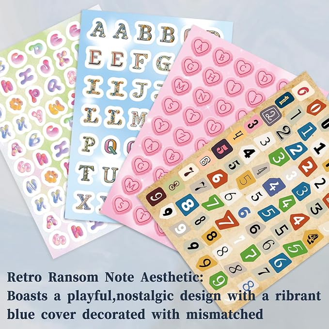 Letter Stickers Book, 40 Sheets