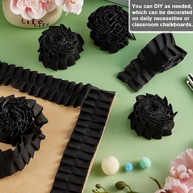 6 Rolls 40 Ft Ruffled Bulletin Board Borders Back to School Classroom Decor