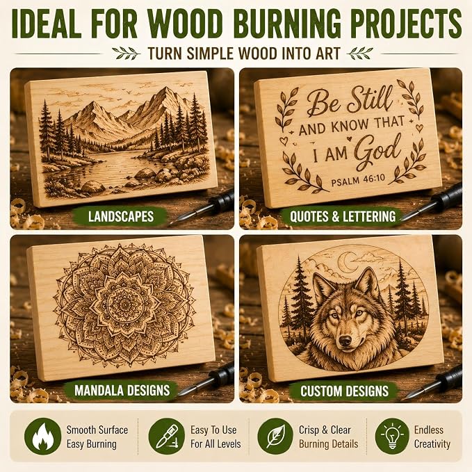 Unfinished Wood Blocks for Crafting