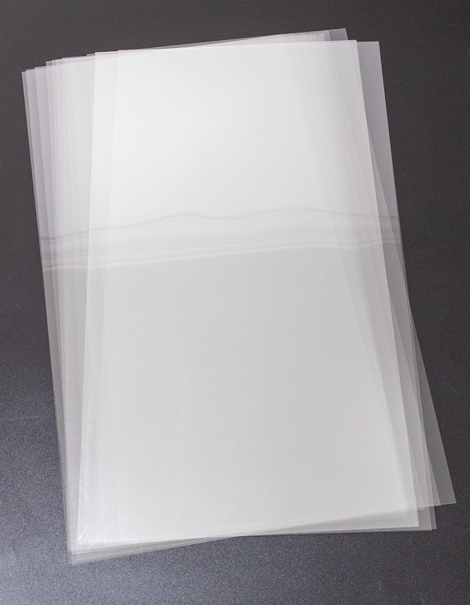 16PCS 6 Mil Blank Mylar Stencil Sheets, 12 X 24 inch Clear Plastic Sheets
