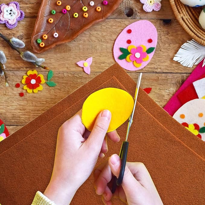 Jtnohx Color Felt, Soft Felt Sheets, 1.4mm Thick 8"x12" Handicraft Felt Fabrics