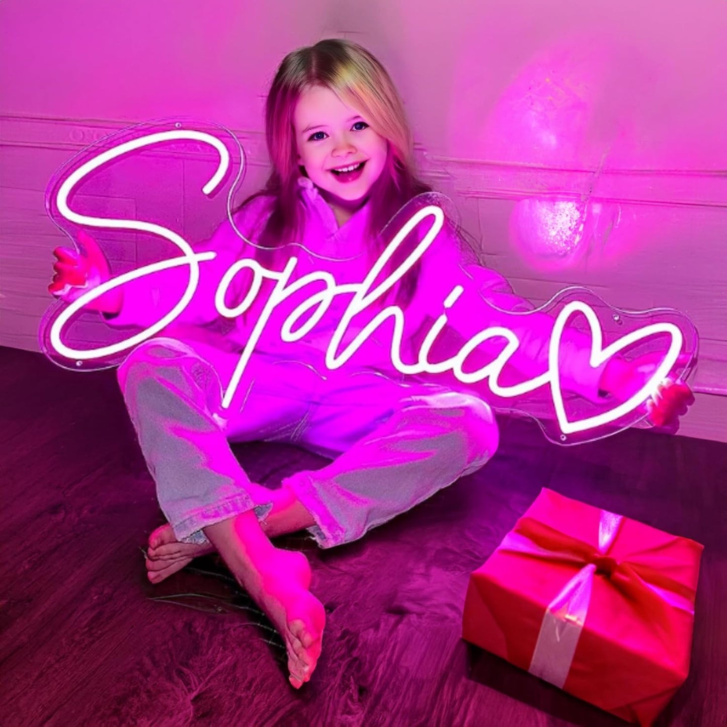 Custom Neon Signs, Neon Sign Customizable for Wall Decor, Personalized Neon Signs for Wedding, Neon Lights Signs for Family Birthday Bar Party Night Light, Company Logo Shop Name Business LED Signs