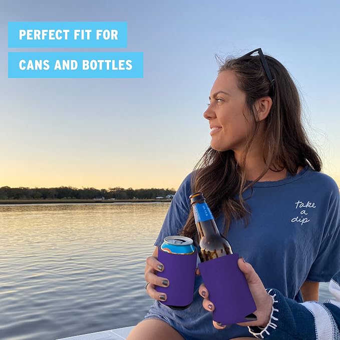 Blank Beer Can Coolers Sleeves Soft Insulated Beer Can Coolies
