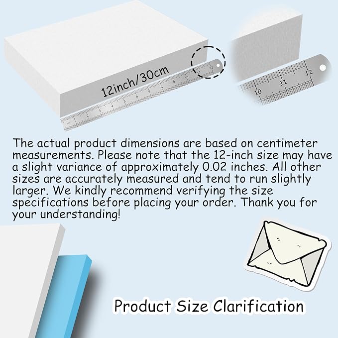 LuckyFoam Blue 4 Pack 15x12x2 inch Foam Sheets 2 Inch Thick | Polystyrene