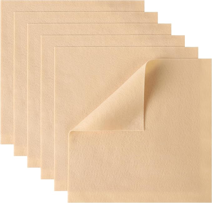HaoFeiJH 6 Pcs Soft Felt Fabric Sheets