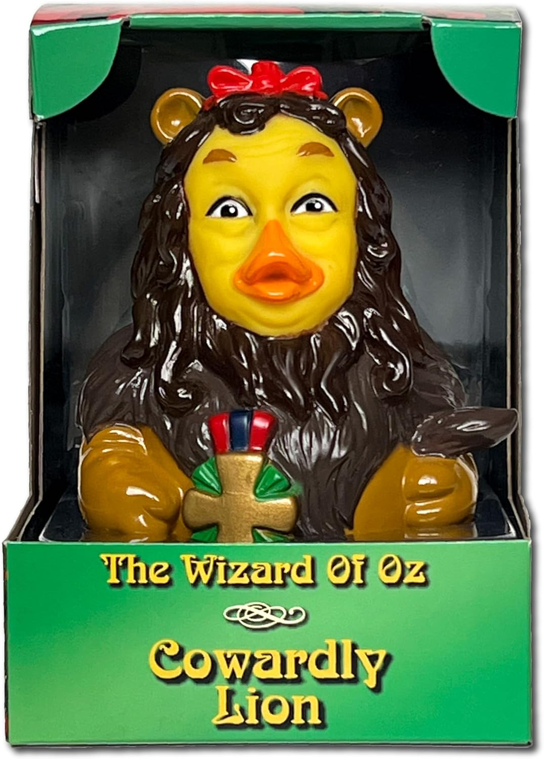 CelebriDucks - Cowardly Lion - Floating Rubber Ducks - Collectible Bath Toy Gift for Kids & Adults of All Ages