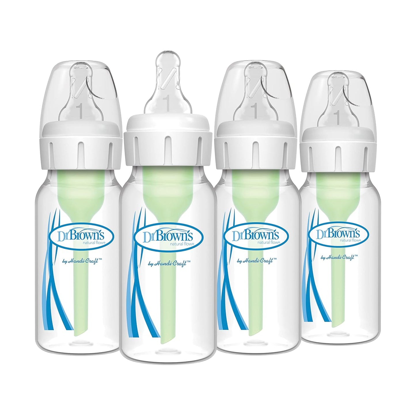 Dr. Brown's Deluxe Electric Sterilizer for Baby Bottles and Other Baby Essentials & Anti-Colic Options+ Baby Bottles, Narrow, 4 oz, 4pack