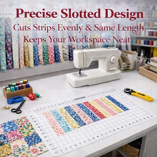 Upgrade 17-3/4 x 22" Slotted Quilting Ruler
