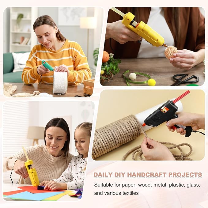 PATIKIL Hot Glue Sticks for Glue Gun, Light Yellow