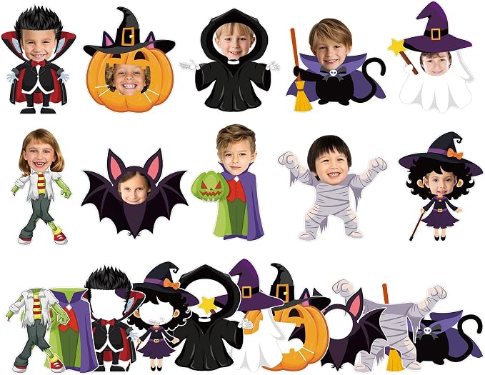 gisgfim 80Pcs Halloween Cutouts Boo Ghost Decorations Bulletin Board Halloween
