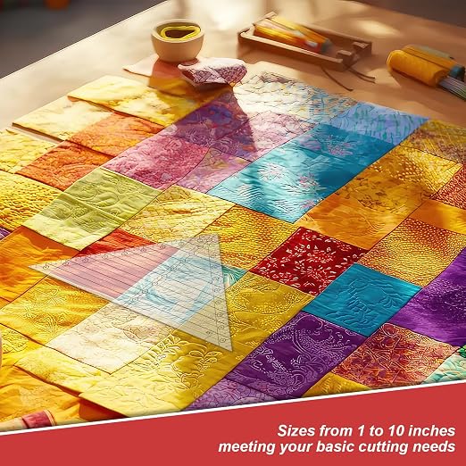 Watersay 1 Pcs 45° Angles Triangle Ruler