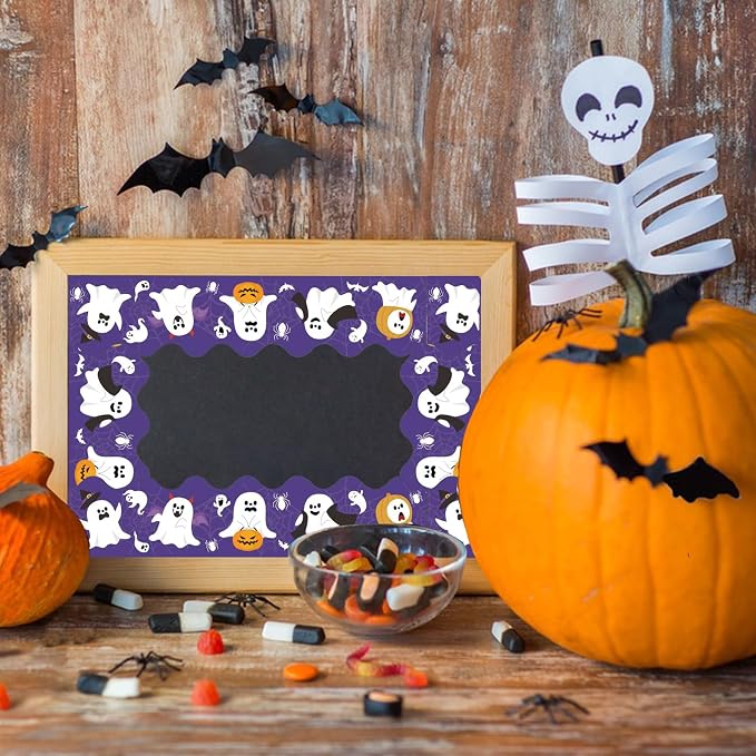 68.9 Feet Halloween Bulletin Board Borders，Scalloped Borders Bulletin Board