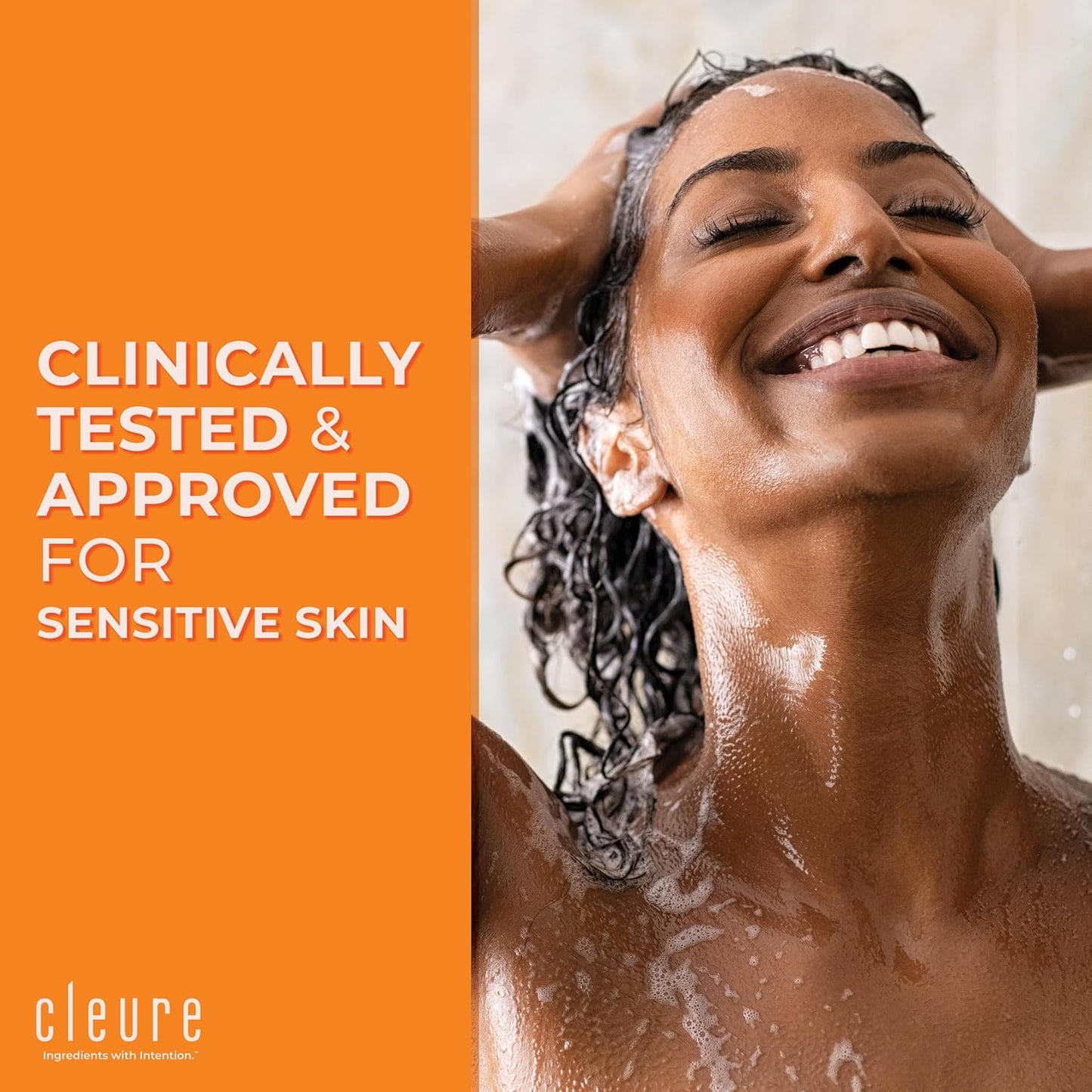 Cleure Hypoallergenic Volumizing Shampoo for Sensitive Skin - Fragrance Free, SLS Free & Paraben Free (12 oz, Pack of 2)