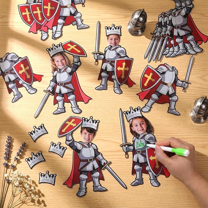 48 Set Medieval Knight Cutouts