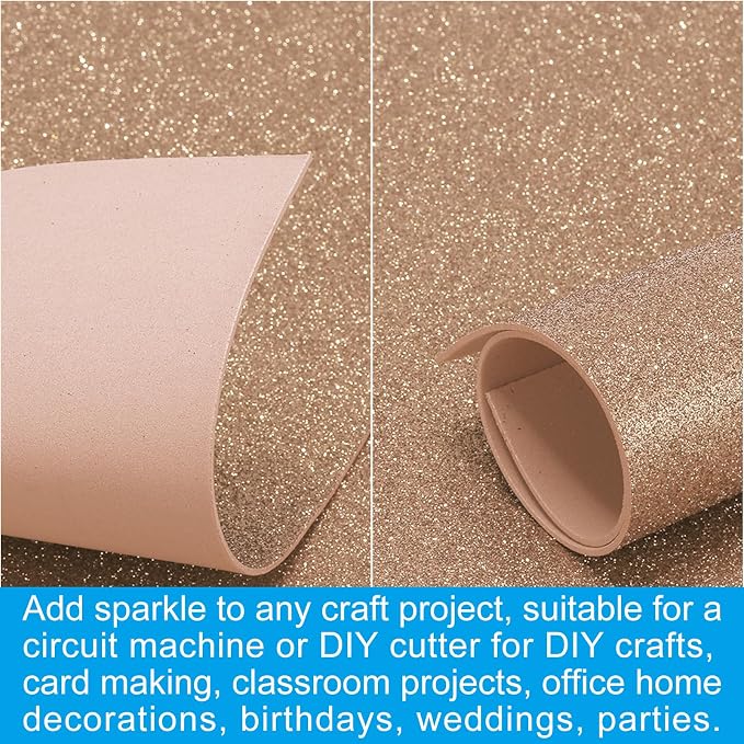 PATIKIL 20 Sheets 2mm Glitter Foam Sheet