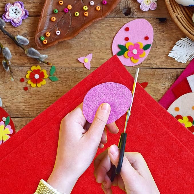 Jtnohx Color Felt, Soft Felt Sheets, 1.4mm Thick 8"x12" Handicraft Felt Fabrics