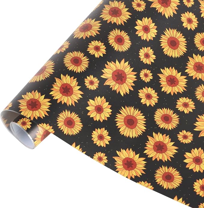 Tintnut Sunflower Permanent Vinyl Roll 12" x5ft Permanent Adhesive Vinyl |