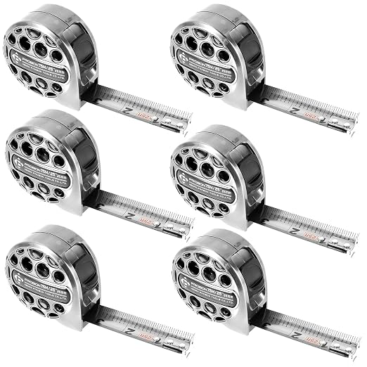 4PCS Tape Measure 25Ft/7.5M Double Side Scale Metric/Imperial Mesuring Tape |